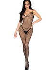 Bodystocking a Rete Con Cavallo Aperto - Nero | Leg Avenue 89375