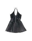 Abito in Ecopelle Nero con Zip e Pizzo | Subblime - SUBBLIME DRESSES - Intimo per le occasioni speciali | The Game Lingerie