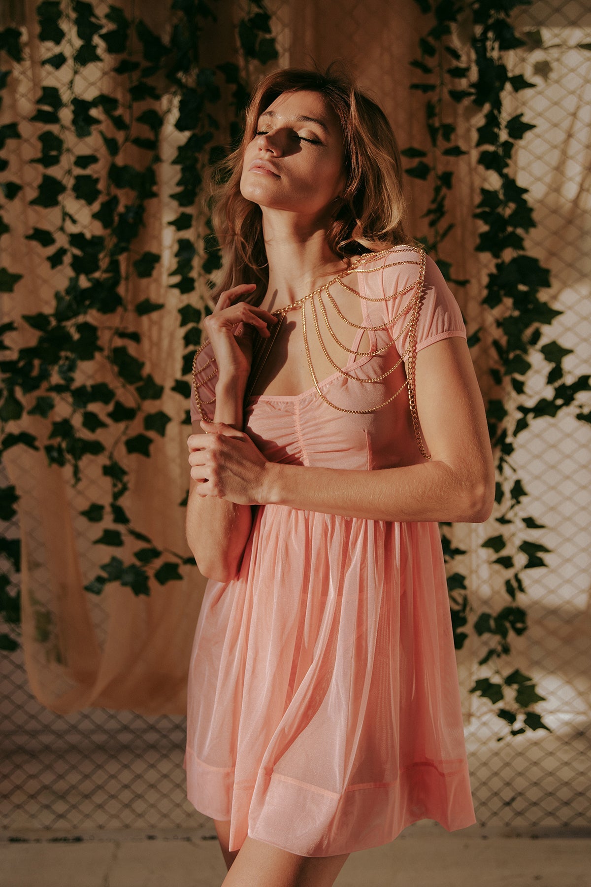 Babydoll PEACH - Flash You and Me - The Game Lingerie