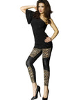 CHILIROSE - CR 3390 LEGGINS NERO E LEOPARDO S/M - CHILIROSE ACCESORIES - Intimo per le occasioni speciali | The Game Lingerie