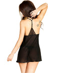 CHILIROSE - CR 3491 BABYDOLL NERO S/M - CHILIROSE BABYDOLLS - Intimo per le occasioni speciali | The Game Lingerie
