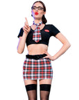 CHILIROSE - CR 4425 COSTUME SCUOLA NERO S/M - CHILIROSE COSTUMES - Intimo per le occasioni speciali | The Game Lingerie