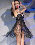 CHILIROSE - CR 4496 BABYDOLL NERO S/M - CHILIROSE BABYDOLLS - Intimo per le occasioni speciali | The Game Lingerie