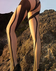 Collant 20 denari con fasce non regolari - Pollux - Trasparenze - The Game Lingerie