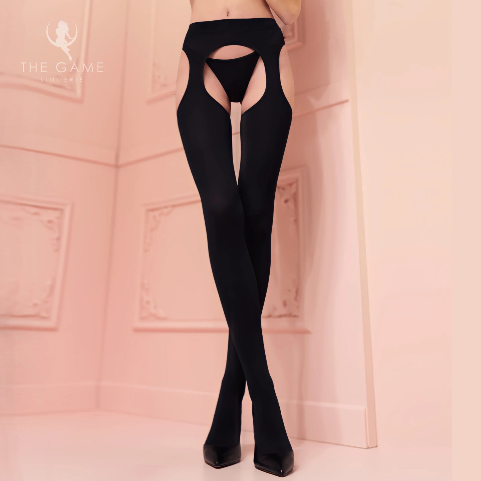 Collant aperti in microfibra 100 Denari - Cortina - Trasparenze - The Game Lingerie