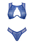 Completo Sexy in Pizzo Blu Cobalto con Reggiseno e Mutandine Giselia | Obsessive 167361 - Obsessive - Intimo per le occasioni speciali | The Game Lingerie