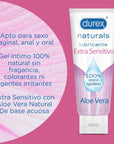 DUREX - LUBRIFICANTE NATURALS EXTRA SENSIBILE 100 ML - DUREX LUBES - Intimo per le occasioni speciali | The Game Lingerie