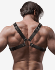 FETISH SUBMISSIVE ATTITUDE - IMBRACATURA IN ECOPELLE CON PETTO INCROCIATO DA UOMO - FETISH SUBMISSIVE ATTITUDE - Intimo per le occasioni speciali | The Game Lingerie