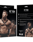 FETISH SUBMISSIVE ATTITUDE - IMBRACATURA IN ECOPELLE CON PETTO INCROCIATO DA UOMO - FETISH SUBMISSIVE ATTITUDE - Intimo per le occasioni speciali | The Game Lingerie
