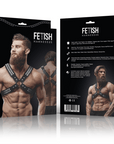 FETISH SUBMISSIVE ATTITUDE - IMBRACATURA IN ECOPELLE CON PETTO INCROCIATO DA UOMO CON RIVETTI - FETISH SUBMISSIVE ATTITUDE - Intimo per le occasioni speciali | The Game Lingerie