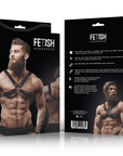 FETISH SUBMISSIVE ATTITUDE - IMBRACATURA REGOLABILE IN ECOPELLE PER UOMO CON INCROCIO PER BULLDOG - FETISH SUBMISSIVE ATTITUDE - Intimo per le occasioni speciali | The Game Lingerie