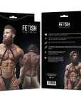 FETISH SUBMISSIVE ATTITUDINE - IMBRACATURA JOCK STRAP IN ECOPELLE DA UOMO - FETISH SUBMISSIVE ATTITUDE - Intimo per le occasioni speciali | The Game Lingerie