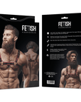FETISH SUBMISSIVE ATTITUDINE - IMBRACATURA PER IL PETTO IN ECOPELLE DA UOMO NERA/ROSSA - FETISH SUBMISSIVE ATTITUDE - Intimo per le occasioni speciali | The Game Lingerie