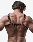 FETISH SUBMISSIVE ATTITUDINE - IMBRACATURA PER IL PETTO IN ECOPELLE DA UOMO NERA/ROSSA - FETISH SUBMISSIVE ATTITUDE - Intimo per le occasioni speciali | The Game Lingerie