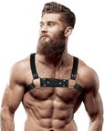 FETISH SUBMISSIVE ATTITUDINE - IMBRACATURA PER IL PETTO IN ECOPELLE DA UOMO PER BULLDOG TAGLIA M/L - FETISH SUBMISSIVE ATTITUDE - Intimo per le occasioni speciali | The Game Lingerie
