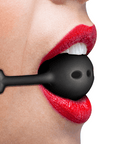 FETISH SUBMISSIVE BONDAGE - BALL GAG IN SILICONE TRASPIRANTE - FETISH SUBMISSIVE BONDAGE - Intimo per le occasioni speciali | The Game Lingerie