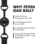 FETISH SUBMISSIVE BONDAGE - BALL GAG IN SILICONE TRASPIRANTE - FETISH SUBMISSIVE BONDAGE - Intimo per le occasioni speciali | The Game Lingerie