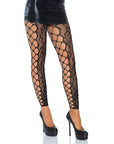 LEG AVENUE - ONE SIZE FIBER CROTHLESS TIGHTS