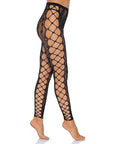 LEG AVENUE - ONE SIZE FIBER CROTHLESS TIGHTS