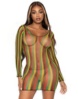LEG AVENUE - MINI ROBE RASTA TAILLE UNIQUE