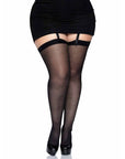 LEG AVENUE - BLACK TIGHTS PLUS