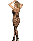 SUBBLIME - 951696 BODYSTOCKING A RETE SENZA CAVALLO CON SPALLINE SULLE SPALLE NERO TAGLIA UNICA