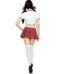 LEG AVENUE - COSTUME CLASSIQUE DE MISS COLLÉGIALE ROUGE/BLANC S/M