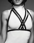 BIJOUX INDISCRETS MAZE - HARNAIS SOUTIEN-GORGE LICOL NOIR