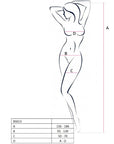 PASSION - BODYSTOCKING FEMME BS013 ROUGE TAILLE UNIQUE
