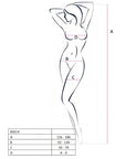 PASSION - BODYSTOCKING FEMME BS014 ROUGE TAILLE UNIQUE