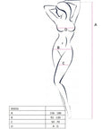 PASSION - BODYSTOCKING FEMME BS016 BLANC TAILLE UNIQUE