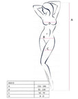 PASSION - FEMME BS019 BODYSTOCKING BLANC TAILLE UNIQUE