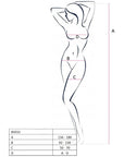 PASSION - BODYSTOCKING NOIR FEMME BS032 TAILLE UNIQUE
