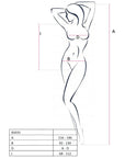 PASSION - WOMAN BS035 BODYSTOCKING RED ONE SIZE