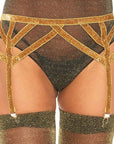 LEG AVENUE - CEINTURE ÉLASTIQUE LUREX TAILLE UNIQUE