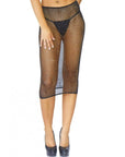 LEG AVENUE - ROBE MULTI-ROBE EN RÉSILLE DE CRISTAL NOIR OS