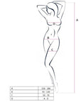 PASSION -E BODYSTOCKING BLANC POUR FEMMES BS053 TAILLE UNIQUE