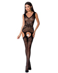 PASSION - BODYSTOCKING NOIR FEMME BS062 TAILLE UNIQUE