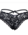 QUEEN LINGERIE - CULOTTE EN DENTELLE FLORALE S/M