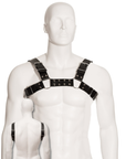 CORPS EN CUIR - HARNAIS POUR BULL DOG NOIR