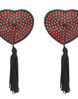 COQUETTE CHIC DESIRE - CACHE-TETONS COEUR NOIR/ROUGE