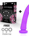 DELTA CLUB - TOYS ARNES + DONG SILICONE VIOLA 20 CM -O- 4 CM