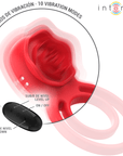 INTENSE - GAIL STIMOLATORE ROSE 10 VIBRAZIONI ROSSO TELECOMANDO - INTENSE FUN - Intimo per le occasioni speciali | The Game Lingerie