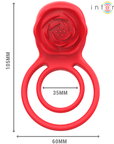 INTENSE - GAIL STIMOLATORE ROSE 10 VIBRAZIONI ROSSO TELECOMANDO - INTENSE FUN - Intimo per le occasioni speciali | The Game Lingerie
