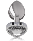 INTENSE - PLUG ANALE IN METALLO ALLUMINIO CON CUORE BIANCO TAGLIA S - INTENSE ANAL TOYS - Intimo per le occasioni speciali | The Game Lingerie