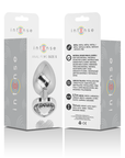 INTENSE - PLUG ANALE IN METALLO ALLUMINIO CON CUORE BIANCO TAGLIA S - INTENSE ANAL TOYS - Intimo per le occasioni speciali | The Game Lingerie