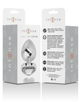 INTENSE - PLUG ANALE IN METALLO ALLUMINIO CUORE BIANCO TAGLIA M - INTENSE ANAL TOYS - Intimo per le occasioni speciali | The Game Lingerie