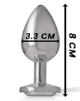 INTENSE - PLUG ANALE IN METALLO ALLUMINIO CUORE BIANCO TAGLIA M - INTENSE ANAL TOYS - Intimo per le occasioni speciali | The Game Lingerie