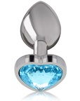 INTENSE - PLUG ANALE IN METALLO ALLUMINIO CUORE BLU TAGLIA L - INTENSE ANAL TOYS - Intimo per le occasioni speciali | The Game Lingerie