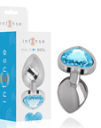 INTENSE - PLUG ANALE IN METALLO ALLUMINIO CUORE BLU TAGLIA L - INTENSE ANAL TOYS - Intimo per le occasioni speciali | The Game Lingerie